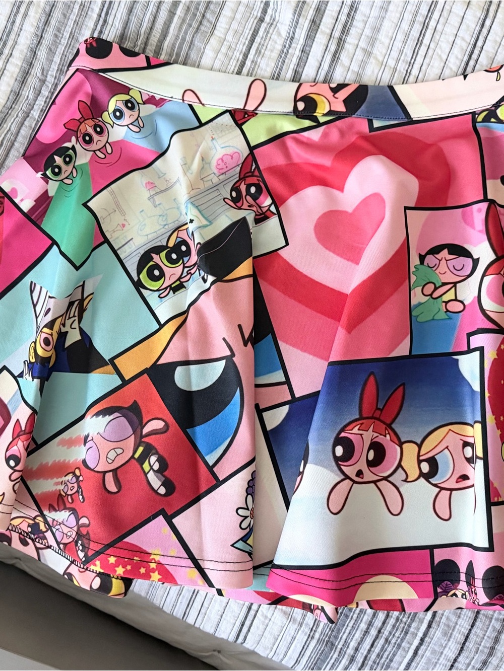 NWT Dolls Kill Powerpuff Girls Panel Print Skirt